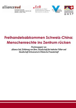 Titelbild Freihandelsabkommen Schweiz-China