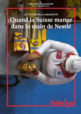 Couverture du rapport: Quand la Suisse mange dans la main de Nestlé