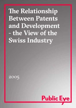 Cover page: The relationship between patents and development
