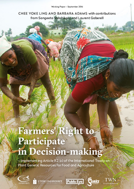 Couverture du rapport: Farmers’ Right to Participate in Decision-making
