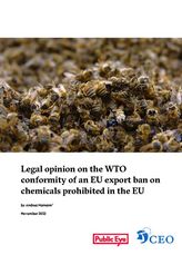 Legal opinion on the WTO conformity of an EU export ban on chemicals prohibited in the EU