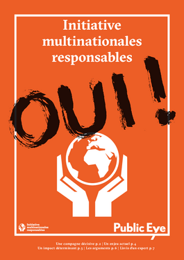 Couverture du rapport: Oui à l’initiative pour des multinationales responsables