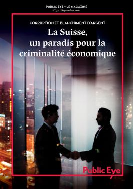 Couverture du rapport: La Suisse, un paradis pour la criminalité économique