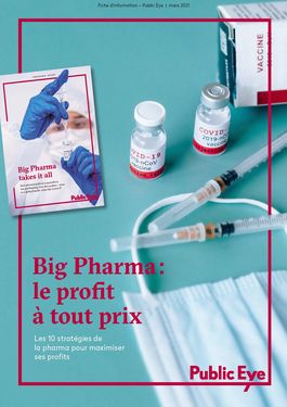 Couverture du rapport: Big Pharma: le profit à tout prix