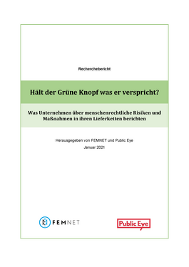 Cover page: Does the "Grüner Knopf" deliver on its promise?