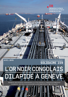 Couverture du rapport: L'or noir congolais dilapidé à Genève