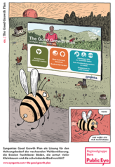 Comic «Weltreise einer Biene zu Syngentas Pestiziden»