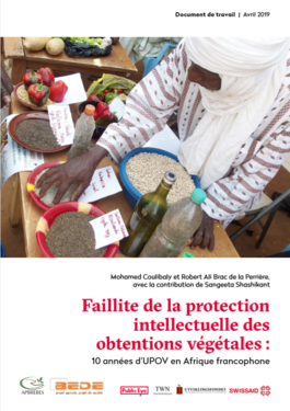 Couverture du rapport: Faillite de la protection intellectuelle des obtentions végétales