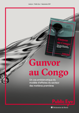 Couverture du rapport: Gunvor au Congo, un cas emblématique