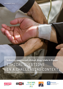 Cover page: Industry-sponsored clinical drug trials in Egypt
