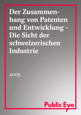 Couverture du rapport: Der Zusammenhang von Patenten und Entwicklung