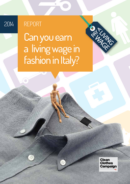 Couverture du rapport: Can you earn a living wage in fashion in Italy?