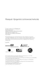 Paraquat – Syngenta’s controversial herbicide