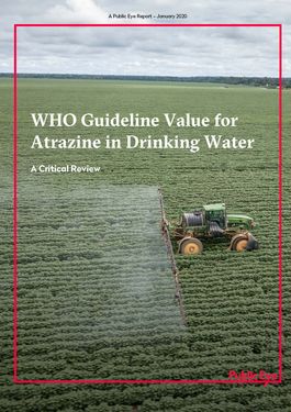 Couverture du rapport: La limite de l’OMS pour l’atrazine dans l’eau potable