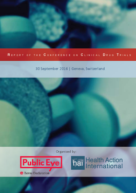 Couverture du rapport: Clinical Drug Trials: Conference Report 2016