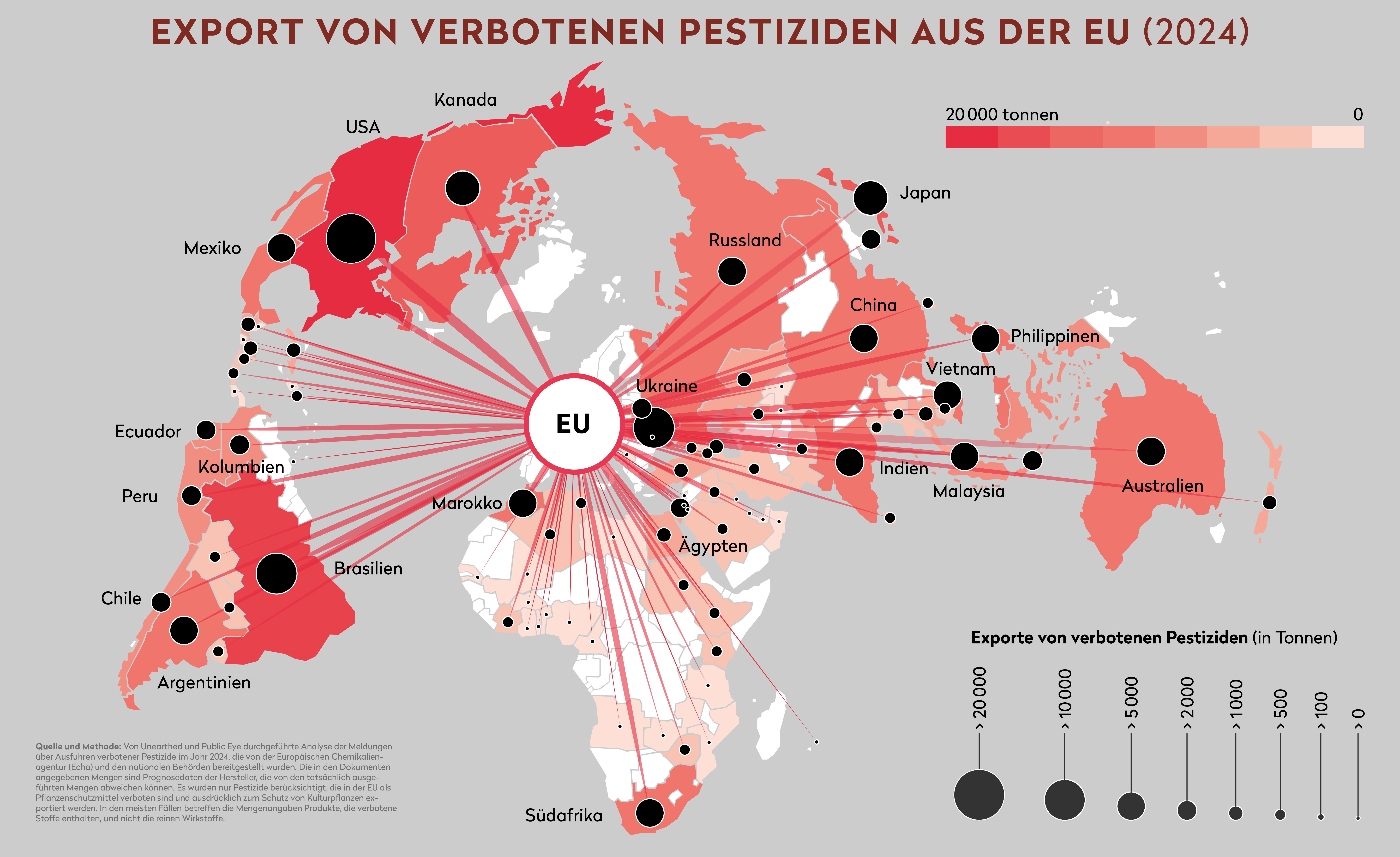 Verbotene Pestizide: Rekordexporte aus der EU trotz gegenteiligem