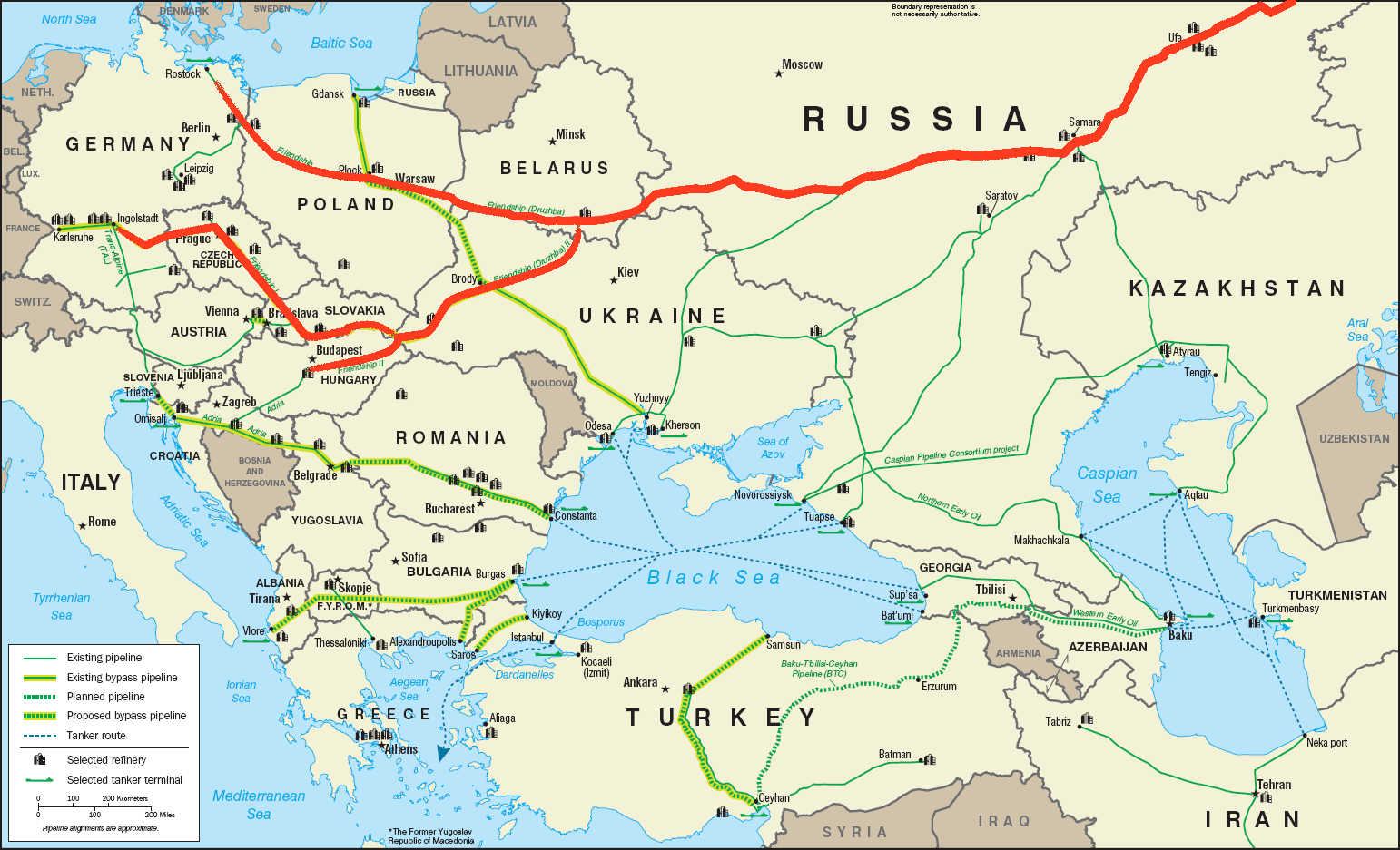 L’oléoduc russe Droubja («Amitié») connecte l’Europe à l’Asie.